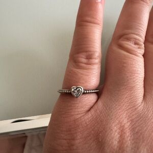 PANDORA ONE LOVE CLEAR CZ RING 190896CZ